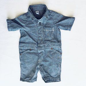 GAP Bottoms - Baby Gap Denim Train Conductor One Piece GAP Bottoms - Baby Gap Denim Train Conductor One Piece
